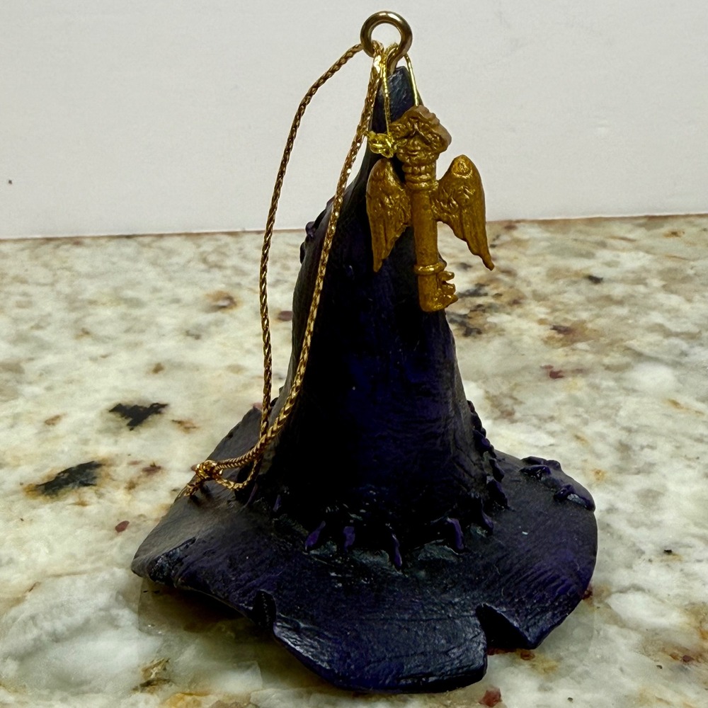 2000 Kurt Adler Harry Potter Sorting Hat Ornament Warner Bros Purple Gold
